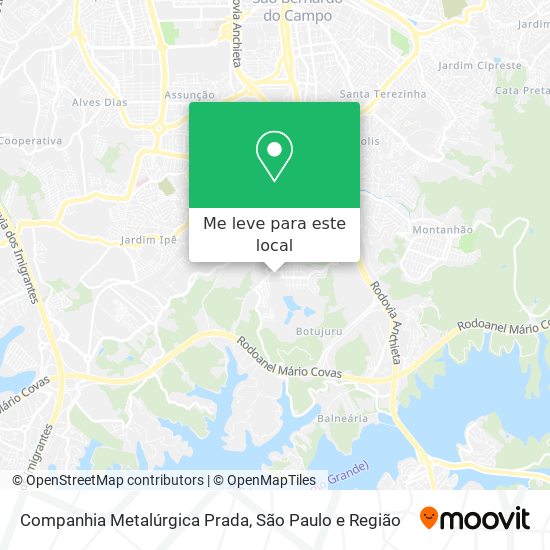 Companhia Metalúrgica Prada mapa