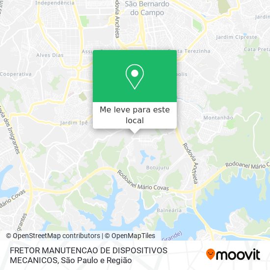 FRETOR MANUTENCAO DE DISPOSITIVOS MECANICOS mapa