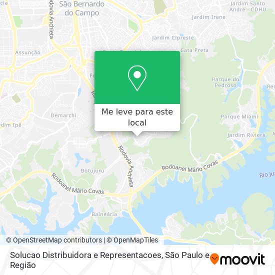 Solucao Distribuidora e Representacoes mapa