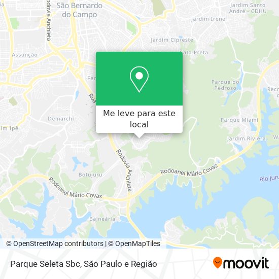 Parque Seleta Sbc mapa