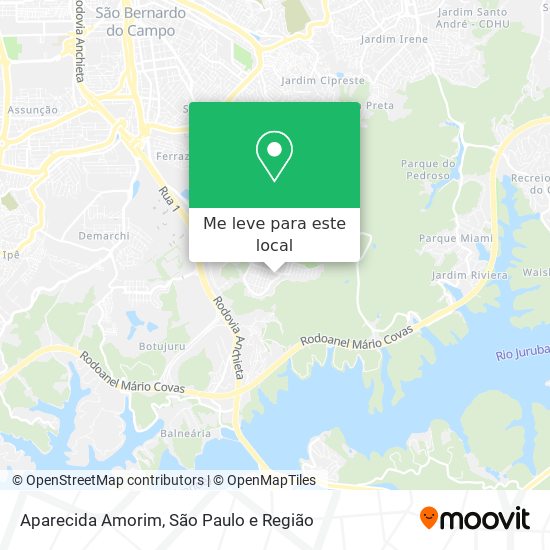 Aparecida Amorim mapa