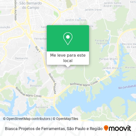 Biasca Projetos de Ferramentas mapa