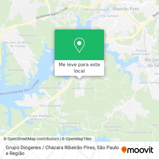 Grupo Diógenes / Chácara Ribeirão Pires mapa