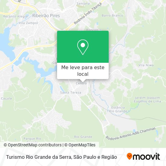 Turismo Rio Grande da Serra mapa