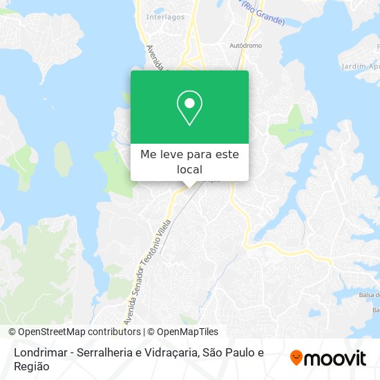 Londrimar - Serralheria e Vidraçaria mapa