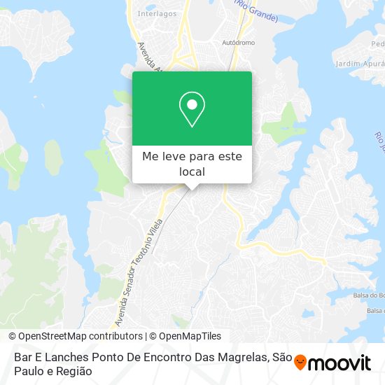 Bar E Lanches Ponto De Encontro Das Magrelas mapa