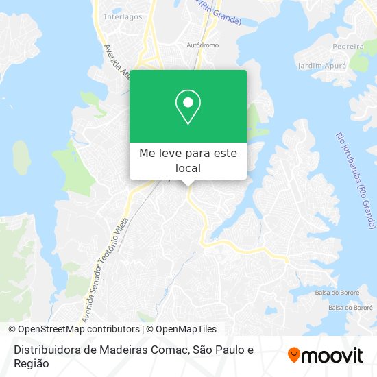 Distribuidora de Madeiras Comac mapa