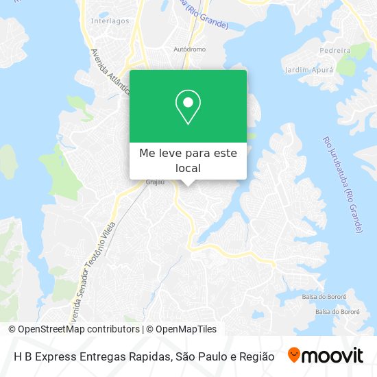 H B Express Entregas Rapidas mapa