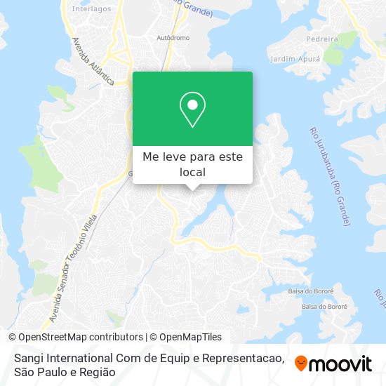 Sangi International Com de Equip e Representacao mapa