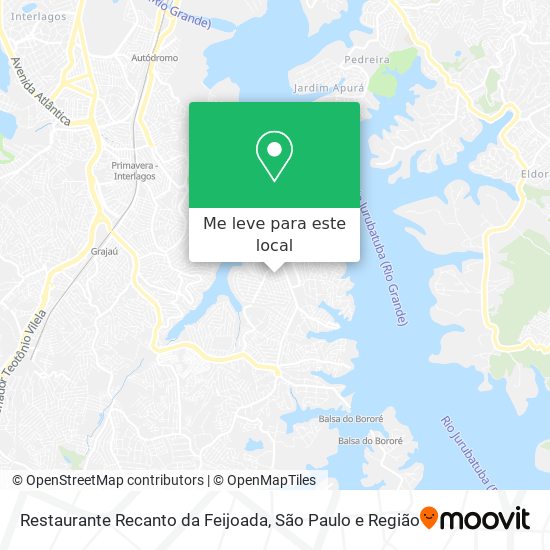 Restaurante Recanto da Feijoada mapa