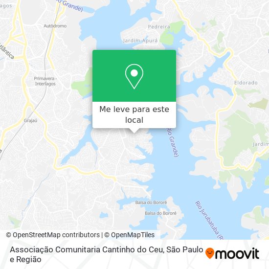 Associação Comunitaria Cantinho do Ceu mapa