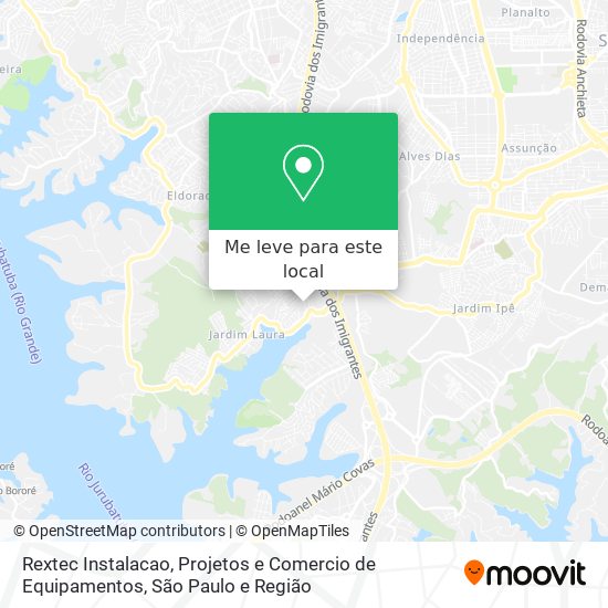 Rextec Instalacao, Projetos e Comercio de Equipamentos mapa