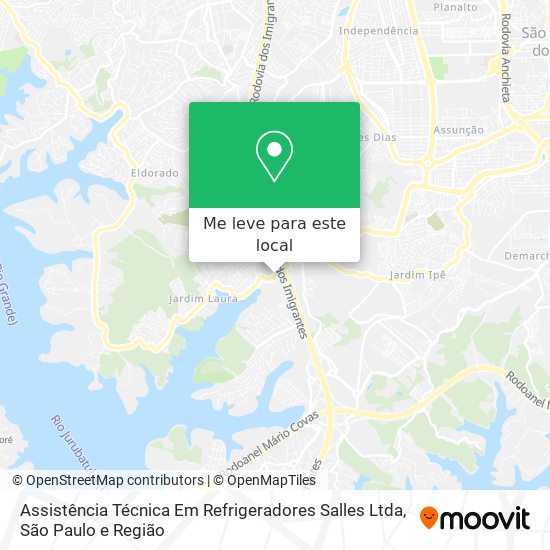 Assistência Técnica Em Refrigeradores Salles Ltda mapa