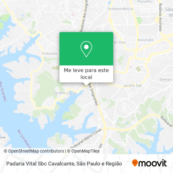 Padaria Vital Sbc Cavalcante mapa