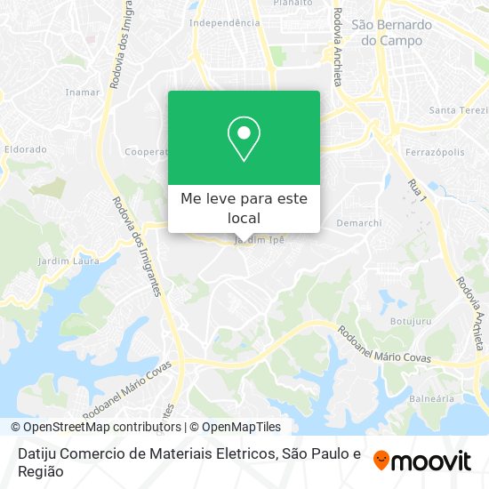 Datiju Comercio de Materiais Eletricos mapa