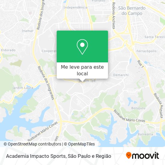 Academia Impacto Sports mapa