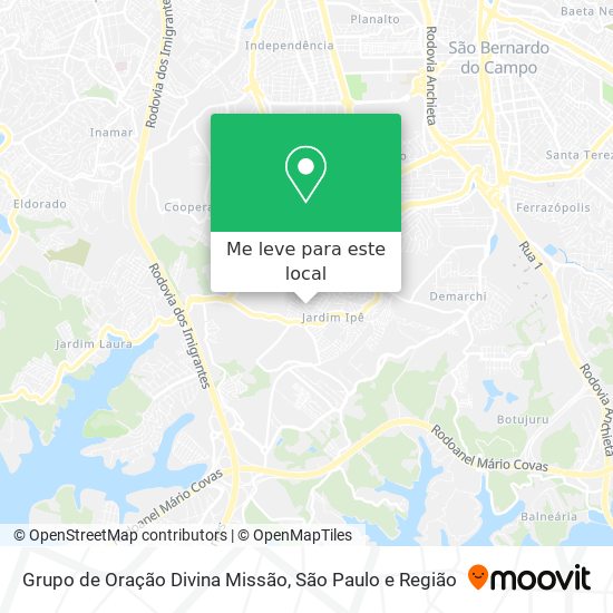 Grupo de Oração Divina Missão mapa