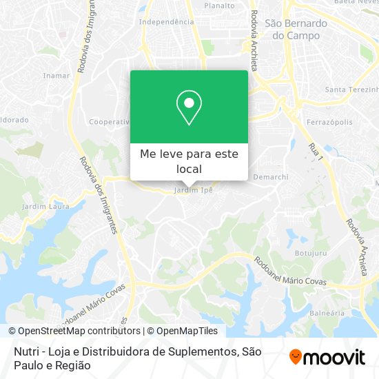 Nutri - Loja e Distribuidora de Suplementos mapa