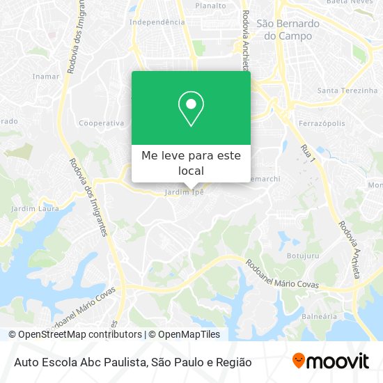 Auto Escola Abc Paulista mapa