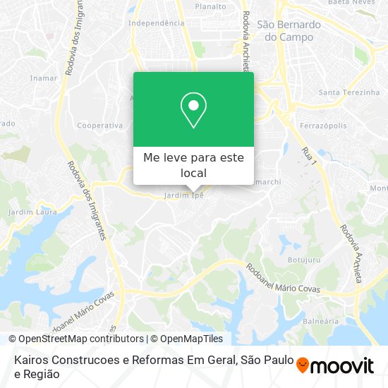 Kairos Construcoes e Reformas Em Geral mapa