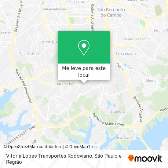 Vitoria Lopes Transportes Rodoviario mapa