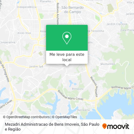 Mezadri Administracao de Bens Imoveis mapa