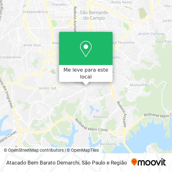 Atacado Bem Barato Demarchi mapa