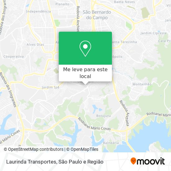 Laurinda Transportes mapa