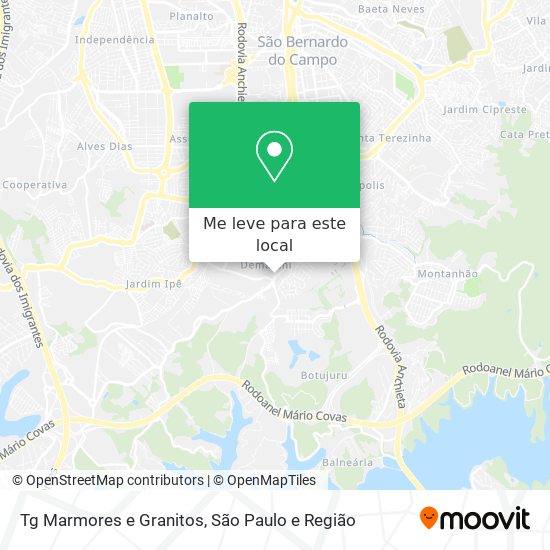 Tg Marmores e Granitos mapa