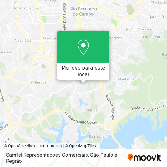 Samfel Representacoes Comerciais mapa