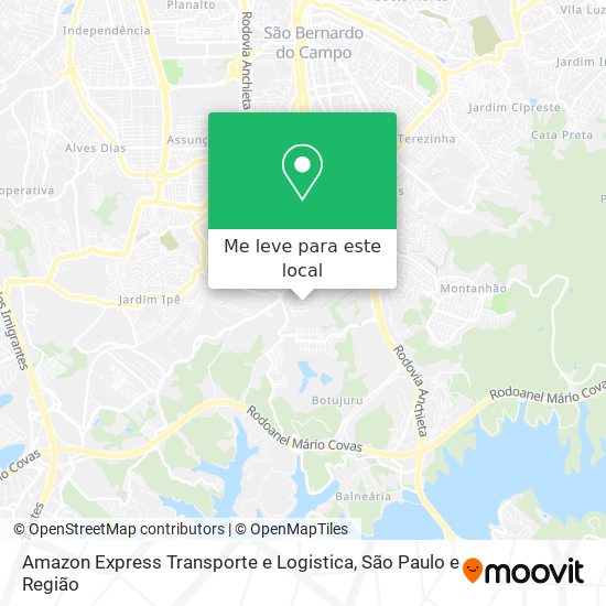 Amazon Express Transporte e Logistica mapa