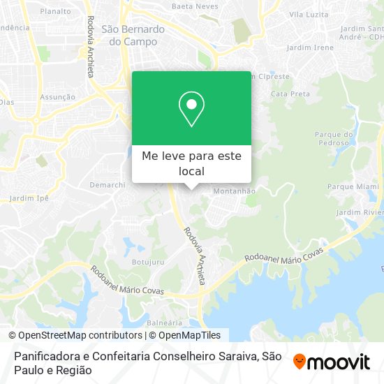 Panificadora e Confeitaria Conselheiro Saraiva mapa