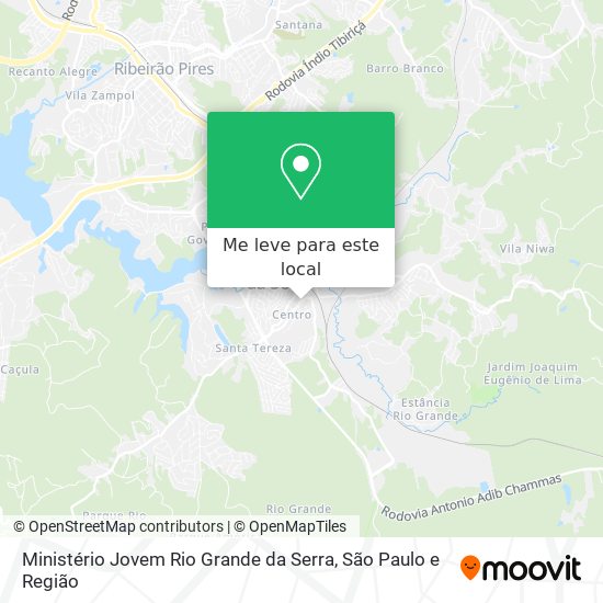 Ministério Jovem Rio Grande da Serra mapa
