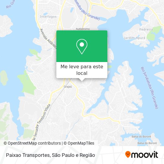 Paixao Transportes mapa