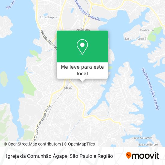 Igreja da Comunhão Ágape mapa