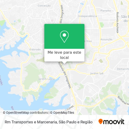 Rm Transportes e Marcenaria mapa