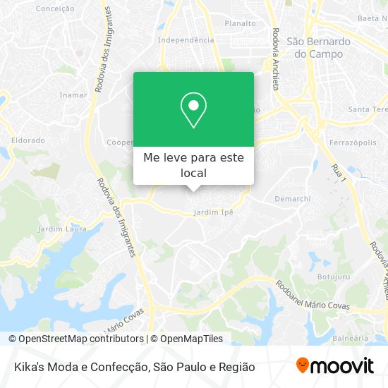 Kika's Moda e Confecção mapa