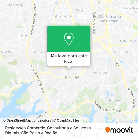 Resideweb Comercio, Consultoria e Solucoes Digitais mapa