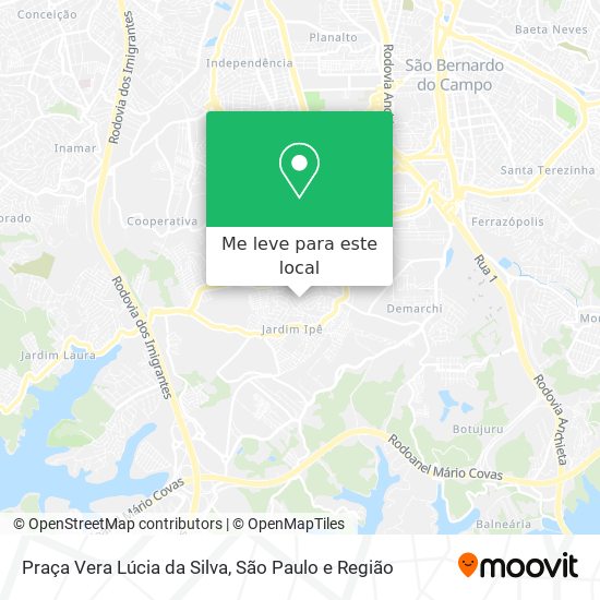Praça Vera Lúcia da Silva mapa