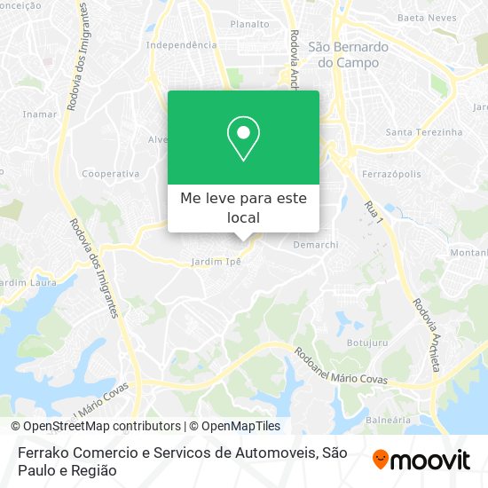 Ferrako Comercio e Servicos de Automoveis mapa