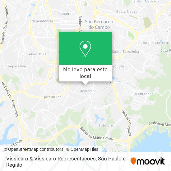 Vissicaro & Vissicaro Representacoes mapa