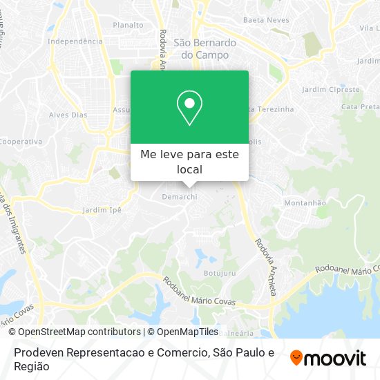 Prodeven Representacao e Comercio mapa