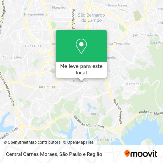 Central Carnes Moraes mapa