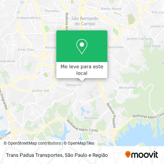 Trans Padua Transportes mapa