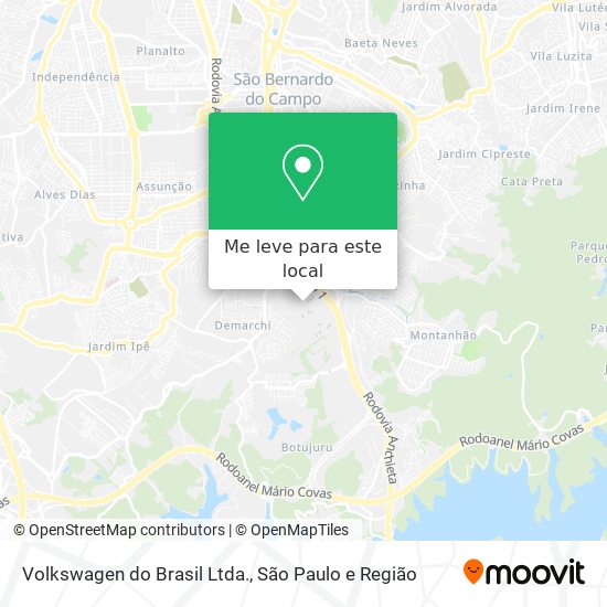 Volkswagen do Brasil Ltda. mapa
