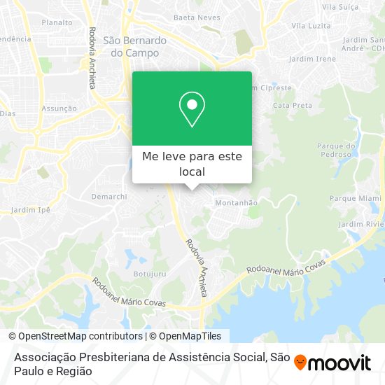 Associação Presbiteriana de Assistência Social mapa