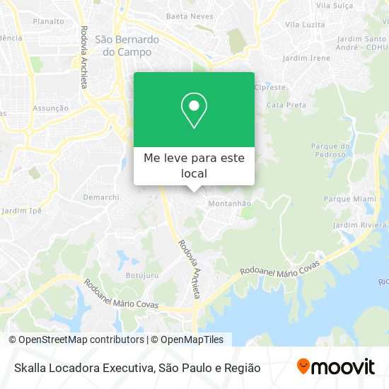 Skalla Locadora Executiva mapa