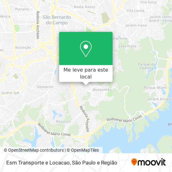 Esm Transporte e Locacao mapa