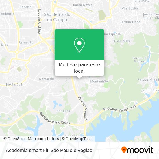 Academia smart Fit mapa