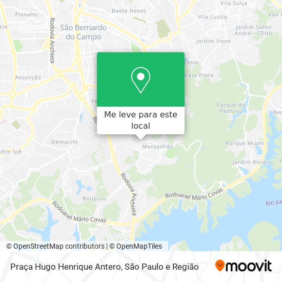 Praça Hugo Henrique Antero mapa